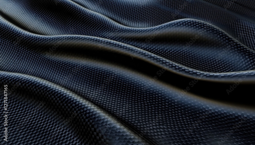 Aufkleber a black fabric with a pattern of squares and diamonds