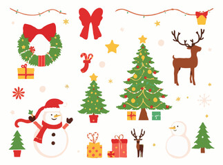 Festive Christmas Vector Illustration Collection