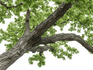 Fototapeta premium Large Tree with Green Leaves