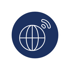 Network icon vector stock illustration