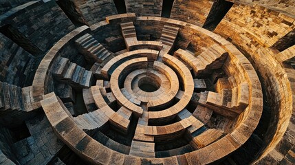 Fototapeta premium Stone Building Spiral Staircase