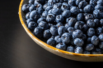Fresh blueberry background. Blueberry Texture Close Blueberry Antioxidant Organic Superpeed Bowl Concept Healthy Nutrition