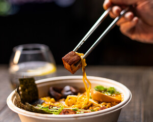 Tasty tofu ramen, japanese food