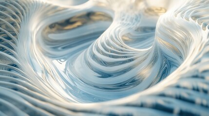 Swirl of white fabric texture