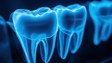 Luminous X-Ray of Teeth for Dental Education