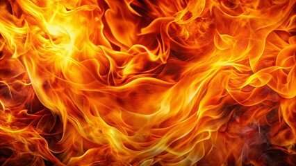 Fiery Flame Texture Banner Background: Abstract Fire Design for Website Header