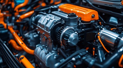 Fototapeta premium Engine mechanical power