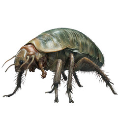 Intricate Details of a Giant Flea: A Close-Up Perspective