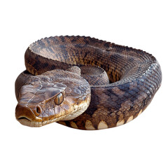 Obraz premium Majestic Python: Nature's Serpent with Transparent Background