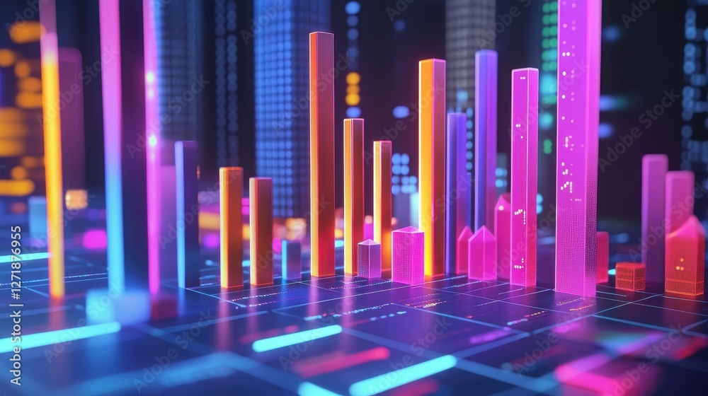 Poster a detailed image of a d bar chart with interactive elements, such as clickable bars and pop-up data 