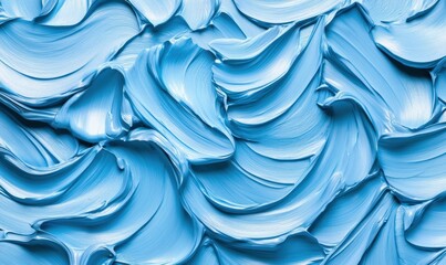 Blue textured paint strokes creating a vibrant abstract background for creative projects