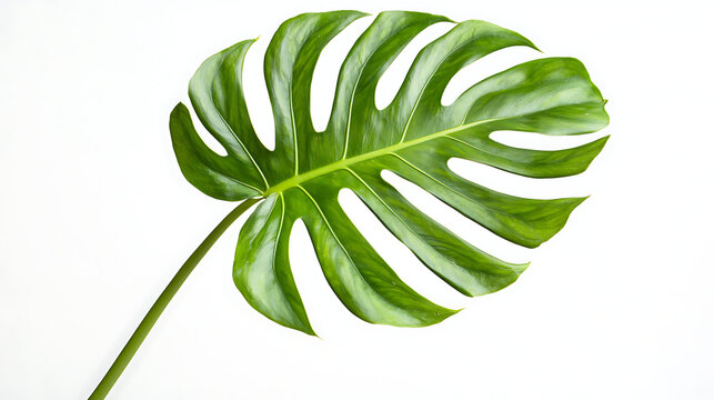 A leafy green plant with a long stem