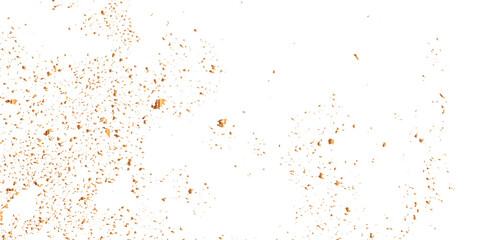 Doted and confetti golden glitter on transparent background. Shiny glittering dust. Gold glitter sparkle confetti that floats down falling. Vector illustration.