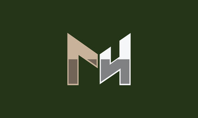 Obraz premium M4 monogram logo design