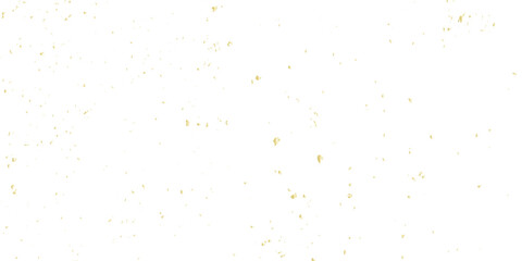 Doted and confetti golden glitter on transparent background. Shiny glittering dust. Gold glitter sparkle confetti that floats down falling. Vector illustration.