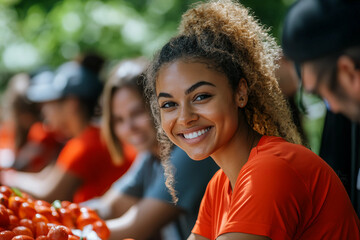 Generative ai portrait of a diverse team with confident and smiling individuals in a modern office setting