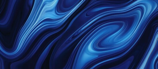 Abstract Blue Swirls Contemporary Art Design Background Image