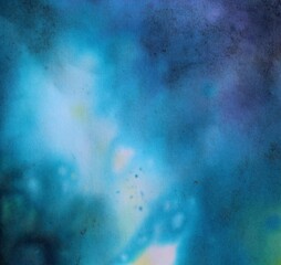 Magic abstract forms and features created from watter and aquarelle wattercolor, good as background of poster, postcard, invitation card. playful, cheerful, for children. place for your text