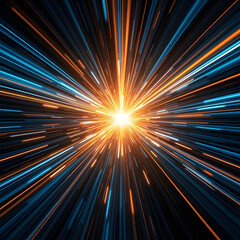 Fototapeta premium Abstract backgrounds with light rays, sunbursts, and colorful patterns create a vibrant design