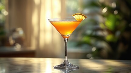 Crafting a paper plane cocktail with bourbon and aperol in a cozy home bar setting