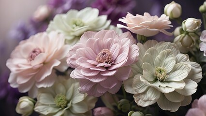 Fototapeta premium Detailed View of Ornamental Oregano Blooms