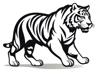 Fototapeta premium PNG Tiger wildlife drawing animal.