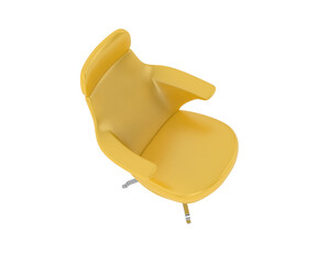 Armchair isolated on background. 3d rendering - illustration