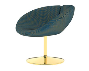 Armchair isolated on background. 3d rendering - illustration