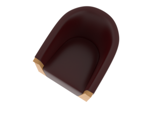 Armchair isolated on background. 3d rendering - illustration