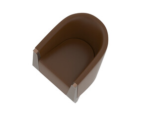 Armchair isolated on background. 3d rendering - illustration
