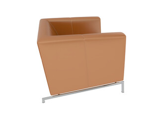 Armchair isolated on background. 3d rendering - illustration