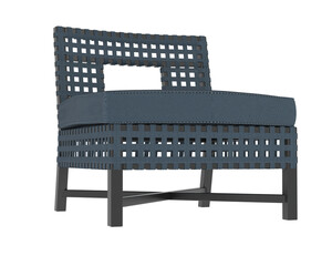 Armchair isolated on background. 3d rendering - illustration