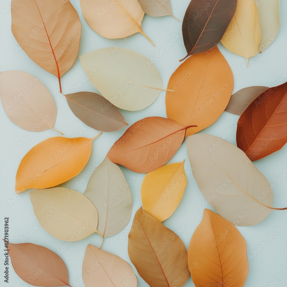 Poster Tropical Leaf Aesthetic Overlapping Textural Plant Patterns on Seamless Backdrop for Botanical Design in Eco-Friendly Branding and Nature-Inspired Marketing Content