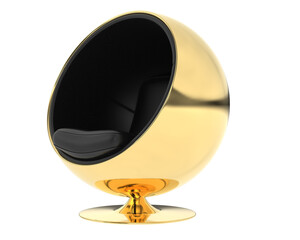 Modern Swivel Chair isolated on background. 3d rendering - illustration