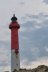 lighthouse on the coast clos up 