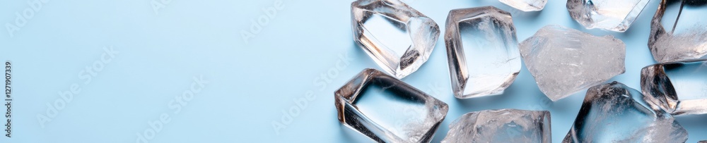 Aufkleber minimalist crystal display precision-cut glass on clear acrylic - premium science visuals and educat