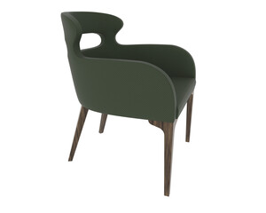 Armchair isolated on background. 3d rendering - illustration