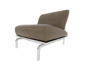 Armchair isolated on background. 3d rendering - illustration