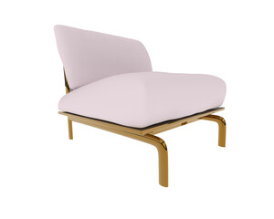 Armchair isolated on background. 3d rendering - illustration