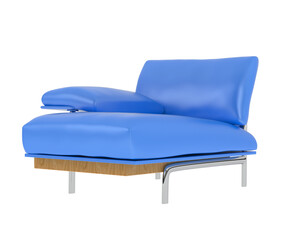 Armchair isolated on background. 3d rendering - illustration