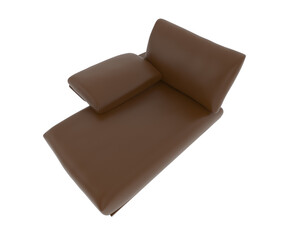 Armchair isolated on background. 3d rendering - illustration