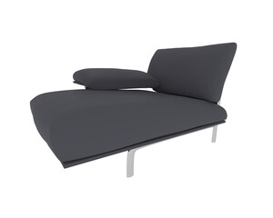 Armchair isolated on background. 3d rendering - illustration