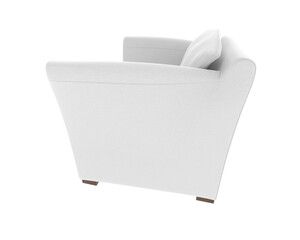 Armchair isolated on background. 3d rendering - illustration