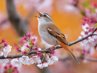 Fototapeta premium singing songbird