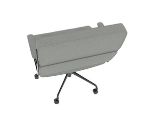 Armchair isolated on background. 3d rendering - illustration