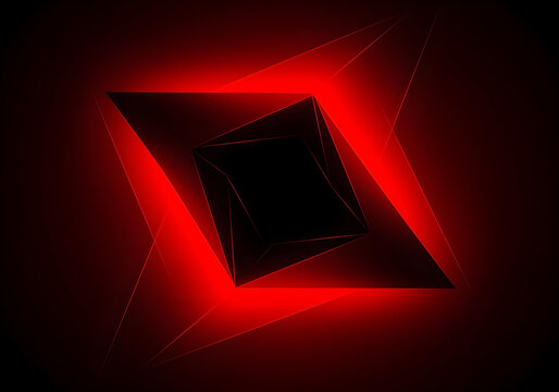 Glow color red fiery shadow light triangles lines agonal gradient shape geometric effect 3d design background modern abstract red black. Vibrant red fiery shadow light casts an agonal gradient shape