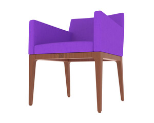Armchair isolated on background. 3d rendering - illustration