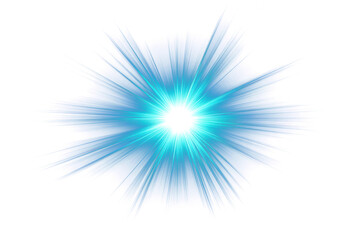PNG An isolated blue blink sun ray light effect background lighting flare.