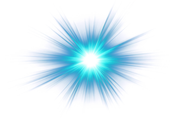 PNG An isolated blue blink sun ray light effect background lighting flare.