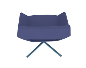 Armchair isolated on background. 3d rendering - illustration